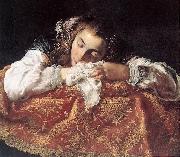 FETI, Domenico Sleeping Girl dh oil painting artist